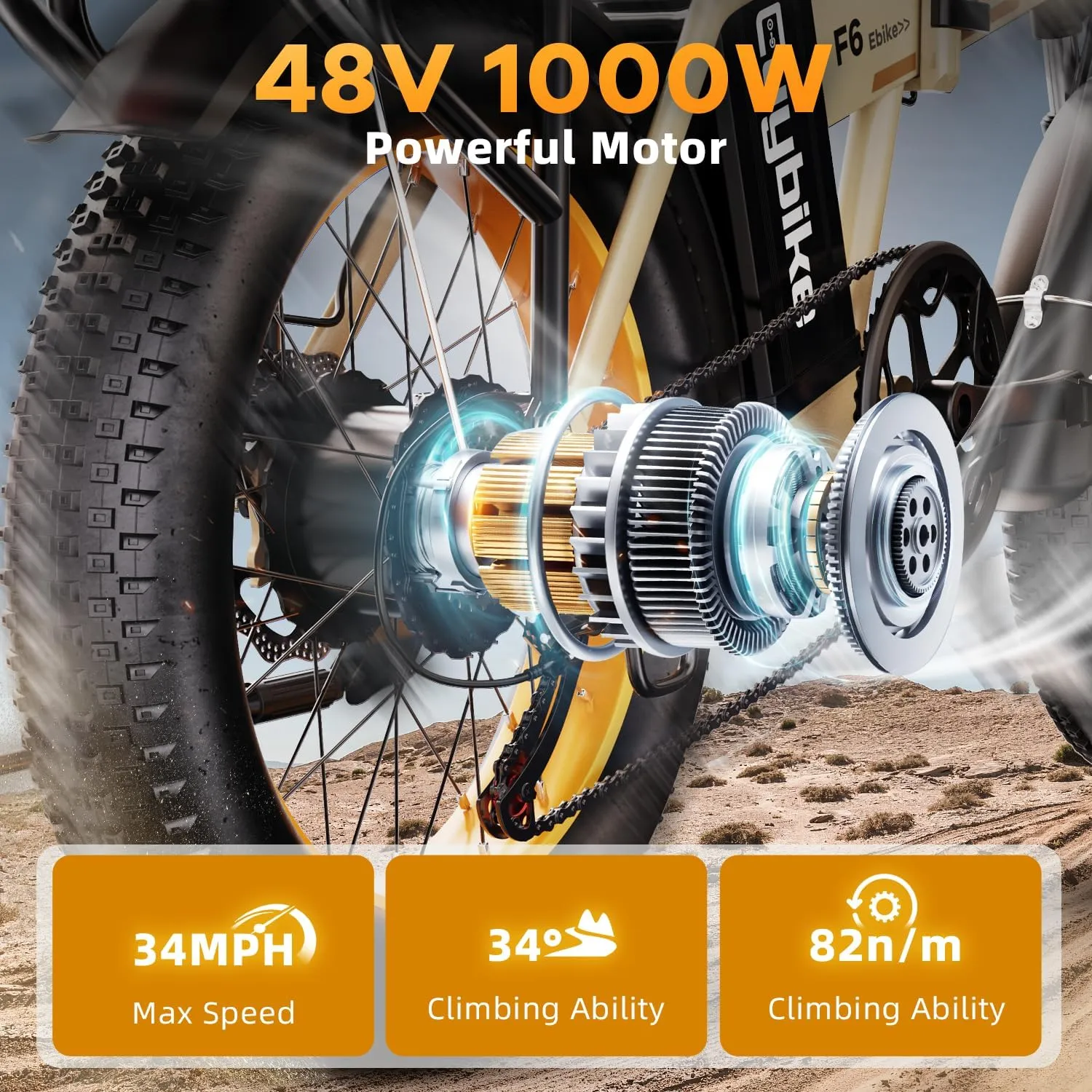 1000W Folding Electric Bike,48V 20AH Removable Battery E Bike,30 MPH,80 Miles Max Range Electric Bike for Adults,20" Fat Tire Foldable ebike,Adult Electric Bicycle for Commute Beach Snow