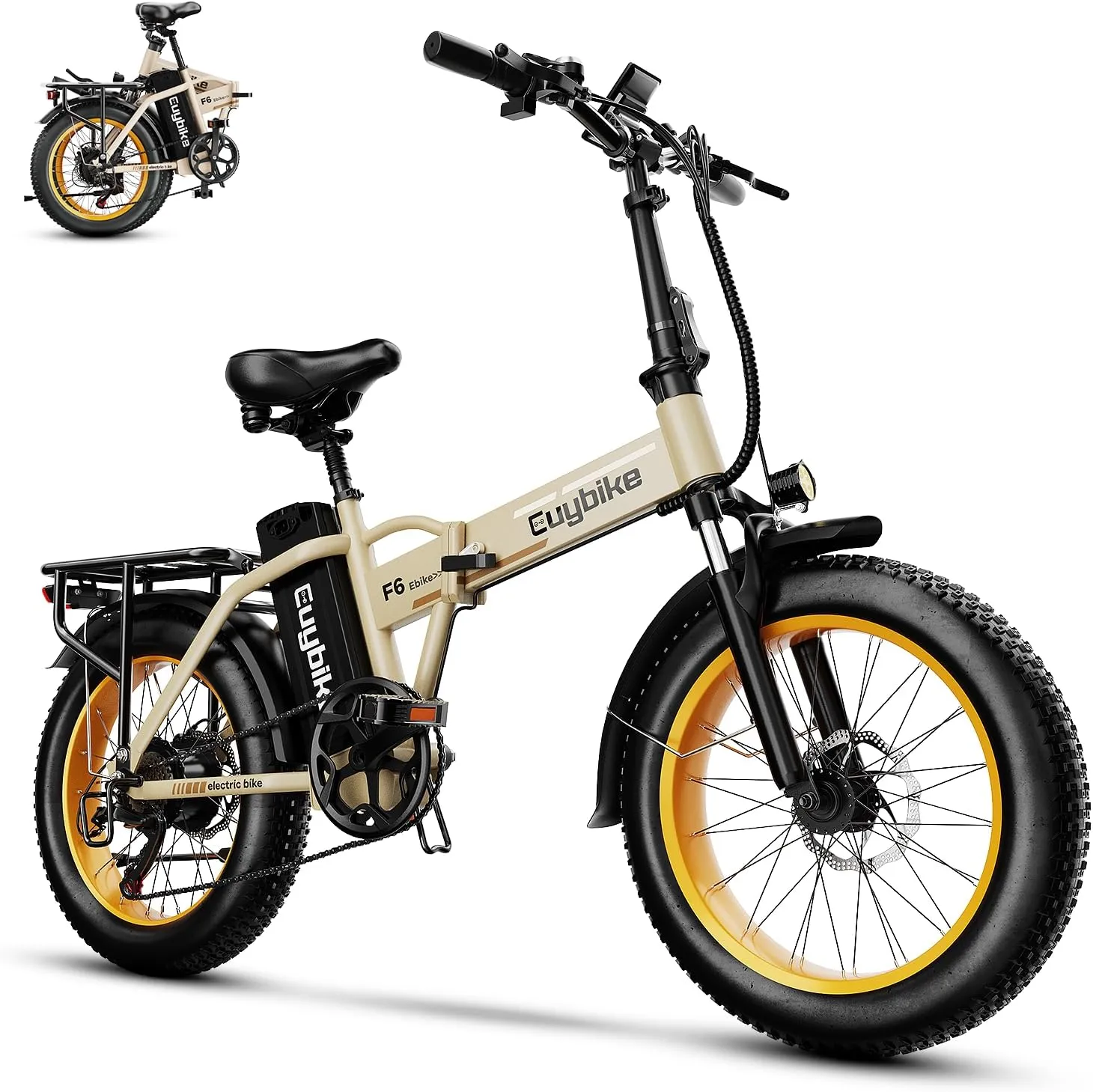 1000W Folding Electric Bike,48V 20AH Removable Battery E Bike,30 MPH,80 Miles Max Range Electric Bike for Adults,20" Fat Tire Foldable ebike,Adult Electric Bicycle for Commute Beach Snow