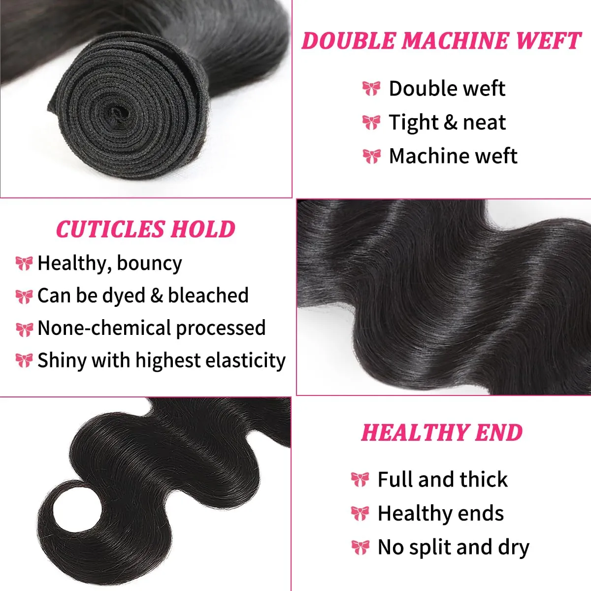 12A Human Hair Bundles 22 Inch Body Wave Bundles Human Hair 100% Unprocessed Brazilian Virgin Hair Quick Weave 1 Bundle Human Hair Extensions Natural Black