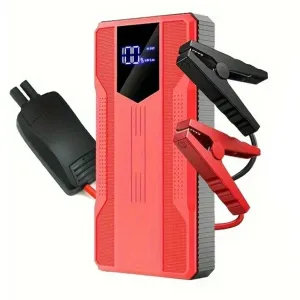 12V Ultra-Portable Car Battery Jump Starter with Advanced Smart Clip & Intuitive LCD Display