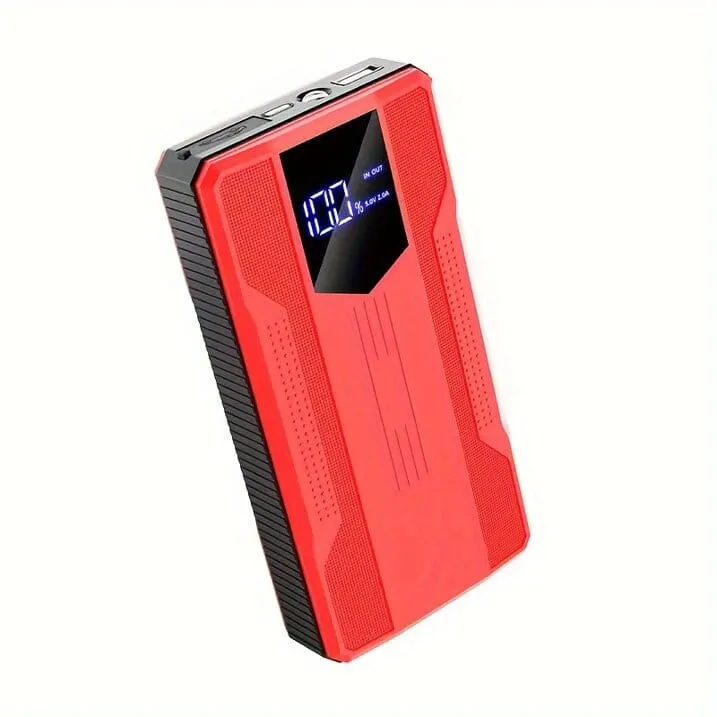 12V Ultra-Portable Car Battery Jump Starter with Advanced Smart Clip & Intuitive LCD Display