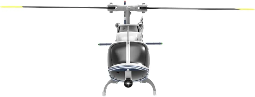 1/30 Scale RC ERA C138 Bell 206 RC Helicopter for Adult, 2.4G 6CH No Aileron Helicopter with Altitude Hold 6-axis Gyroand Optical Flow Positioning (Blue White/3 Batteries)