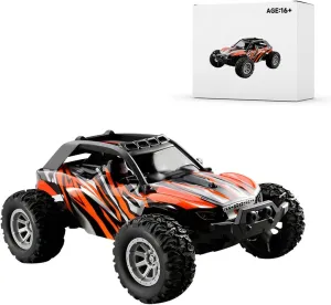 1:32 Remote Control Car, 20 km/h High Speed RC Offroad Race Car, 2.4Ghz RC Mini Electric Drift Off-Road Vehicle Model, Surprising Gift for Adults (Orange)