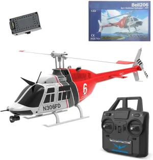 1/33 2.4G 6CH C138 206 Helicopter with Optical Flow Positioning, Stunt Helicopter 6-Axis Gyroscope Altitude Hovering, Modular Battery (RTF Version)