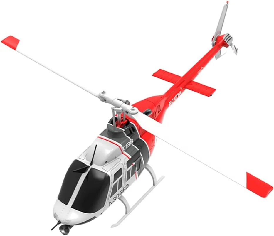 1/33 2.4G 6CH C138 206 Helicopter with Optical Flow Positioning, Stunt Helicopter 6-Axis Gyroscope Altitude Hovering, Modular Battery (RTF Version)