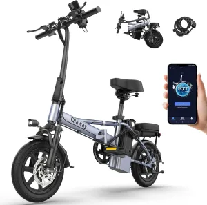 14 Inch Ebike 500W Folding Electric Bike 48V 15.6/10.4AH Battery Range 38 Miles Maximum Speed 22 MPH