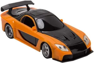 1:43 Scale RTR Drift RC Car – 2.4GHz Full Proportional Electric Racing Car with Gyro & Linked Light System, Mini High-Speed Drift Vehicle Model – Orange & Black RTR Model for Adults