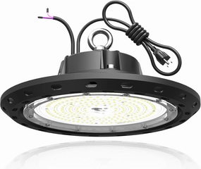 150W UFO LED High Bay Light, 22500LM, 0-10V Dimmable (Eqv. 600W HPS/MH), 5000K Daylight, for Shop/Warehouse/Factory Lighting – 1Pack