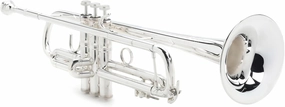 180S43R Professional Stradivarius Bb Trumpet - Reverse Leadpipe - 43 Bell - Silver Plated