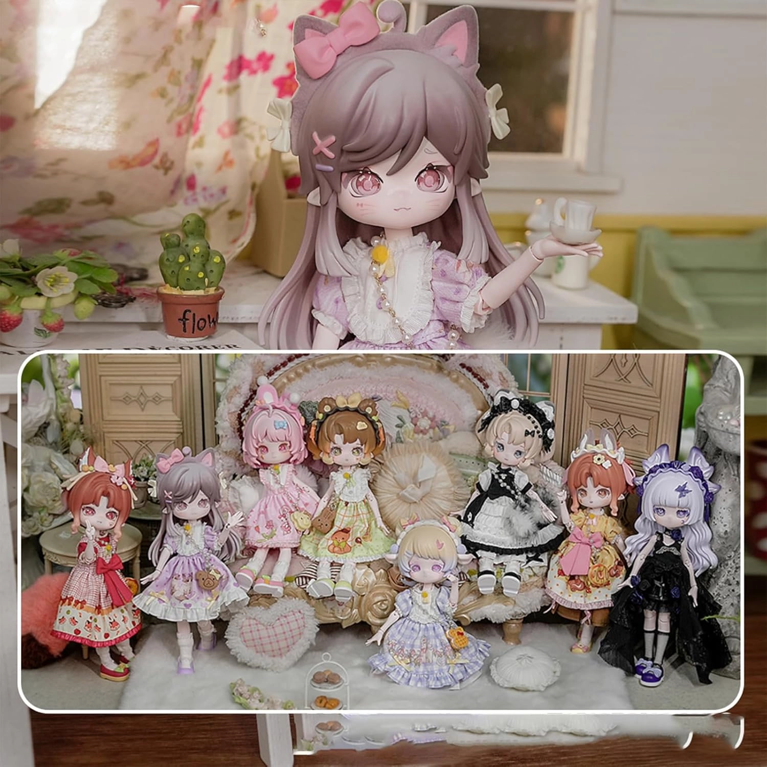 1/12 BJD Dolls Blind Box,Kawaii BJD Dolls MITIAN Series-Magical Forest 1/12 Ball Jointed Doll Collectable Action Figure Posable Dress Up Doll for Girls Birthday Party Gift Toys