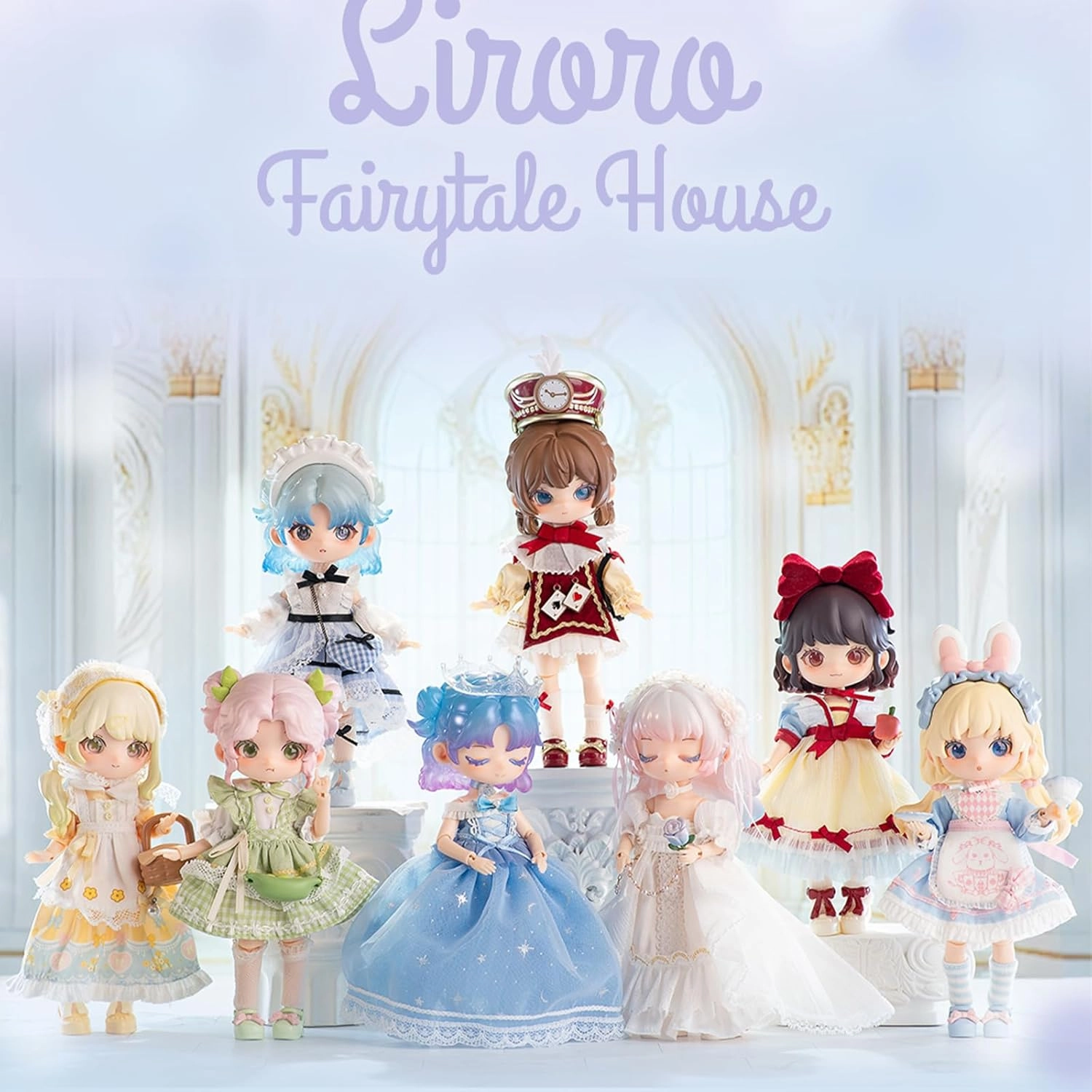 1/12 Liroro BJD Dolls Blind Box,Kawaii BJD Dolls Liroro Fairytale Hut Series Ball Jointed Doll Collectable Action Figure Posable Dress Up Doll for Girls Birthday Party Gift Toys