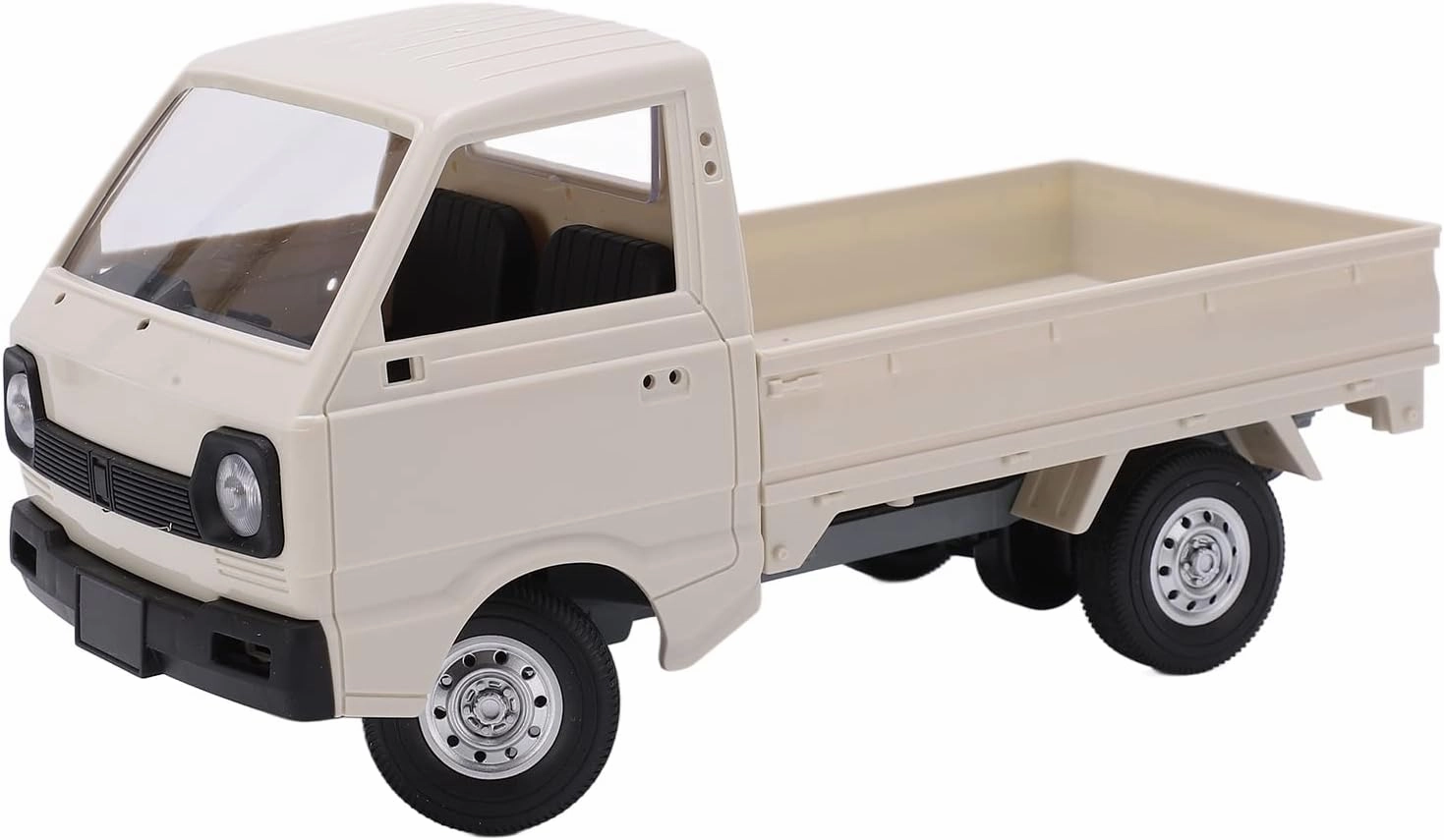 1/16 Mini RC Truck, 4WD RC Crawler Truck Off-Road Vehicle with LED Lights, 2.4GHz Transmitter Remote Control Hobby Electric RC Vehicle Car Speed Model Toys for Adults