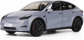 1:24 Die-cast Model car for Model Y Alloy Pull Back Car,Collection, Mini Simulation Vehicles Toys for Kids,Boyfriend,Young Peoples Gift(Grey)