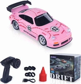 1/43 2.4G Radio Control Drift Car Racing Vehicles High Speed 15KM/H 4WD Mini Car Battery Lights RTR Toys Gift