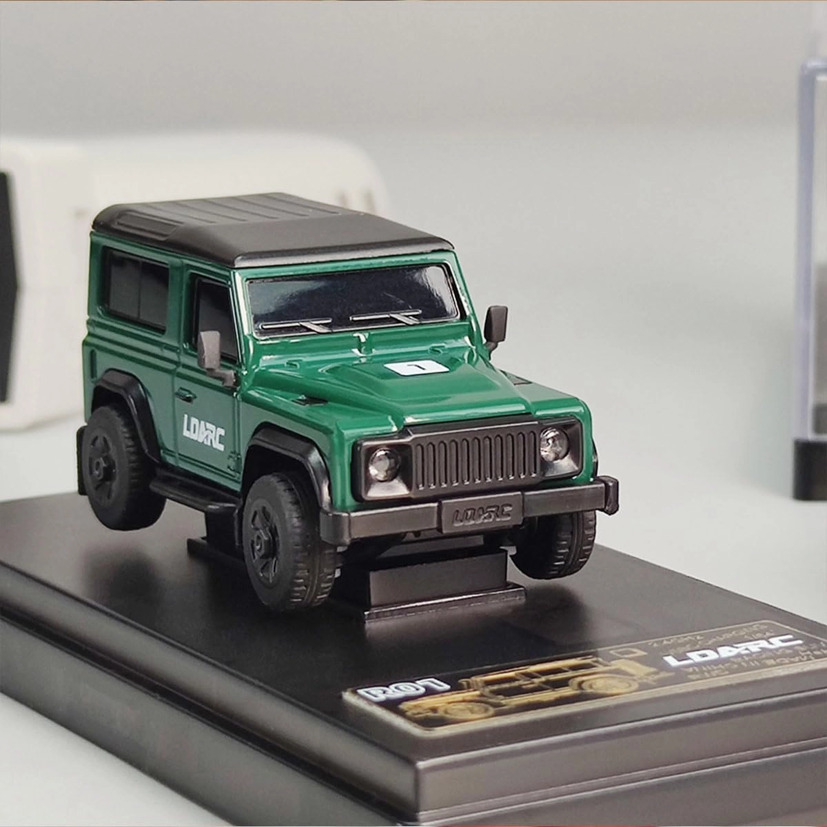 1:64 Scale RC Mini Climbing Car, RTR RC Rock Crawler High Speed 2.4GHZ All Terrain Off-Road Truck Toy, Remote Control Car Model Vehicle Buggy - Green