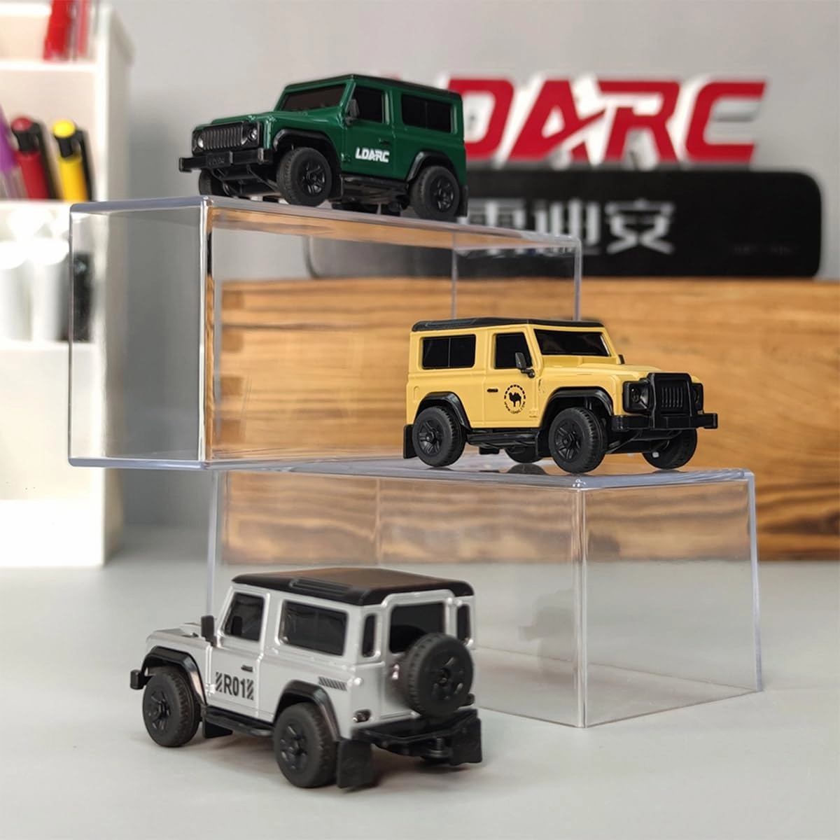 1/64 Scale RC Rock Crawler Truck for Adults, 2.4G Proportional Control Electric Climbing Car with Interactive LED Lights, All-Terrain Off-Road Vehicle for Hobbyist - RTR