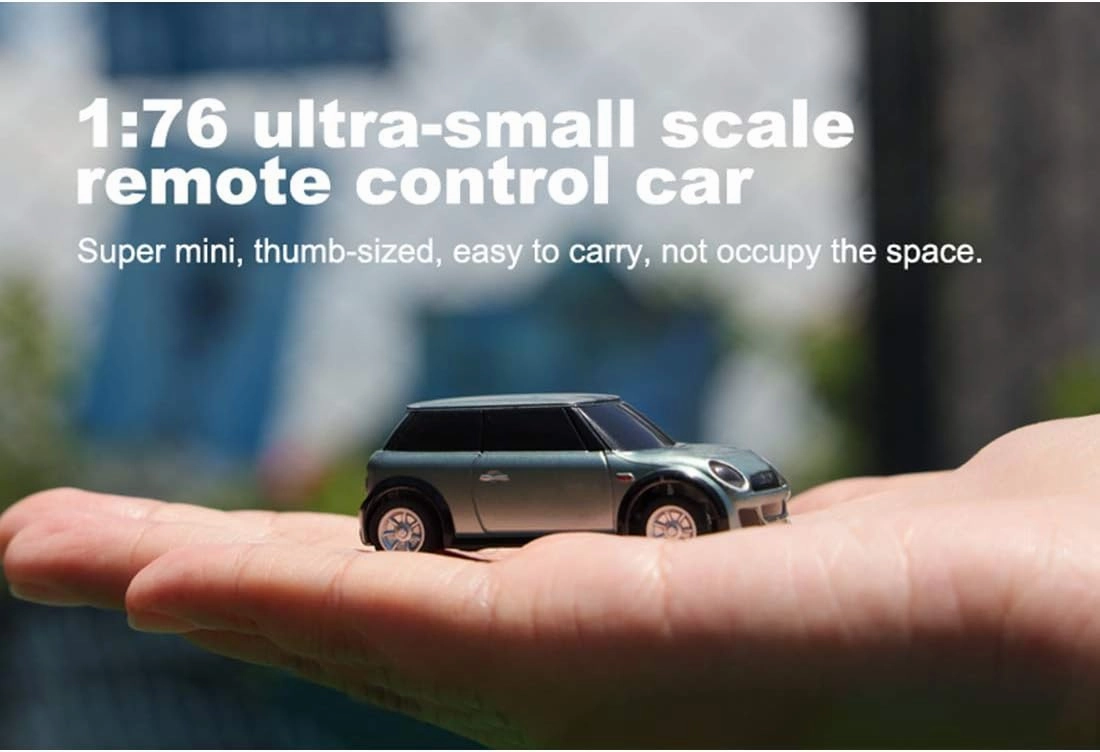 1/76 Mini Remote Control Racing Car, 2.4G 3CH High Speed Car Turbo Sport Car RC Drift Car RC Electric Rear-Drive Racing Car Toy Gifts for Boys Adults - RTR Version
