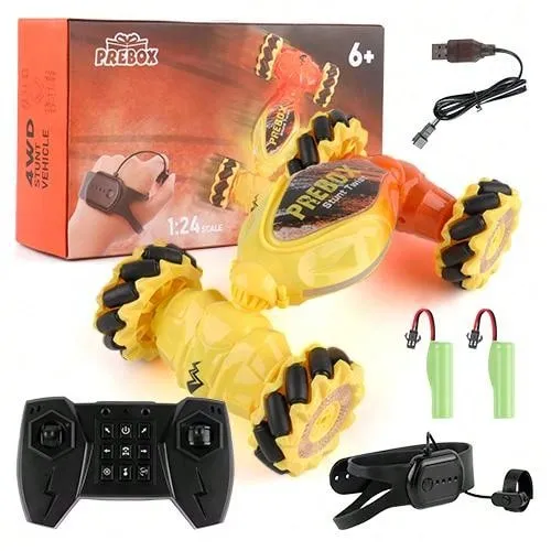 1PC Remote Hand Control Car Toys,Gesture Sensing RC Stunt Car,360°Rotation 4WD,For Kids Boys 8 9 10 11 12 Year Old,Christmas Easter Birthday Gifts