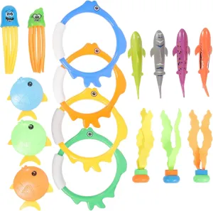 1set Boy Girl Swimming Pool Toys Diving Sticks for Boys and Girls Fun Strengthens Swimming Skills Parent-boy Girl Bonding