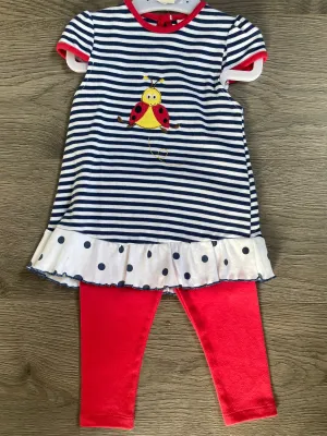 2 piece ladybird leggings set (9-12months)