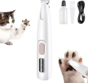 2024 Upgrade Micro Precision Trimmer, Multifunctional Pet Hair Clippers with LED Light, Low Noise Waterproof Rechargeable Paw Trimmer for Paws, Ears, Rump, Face, Eyes