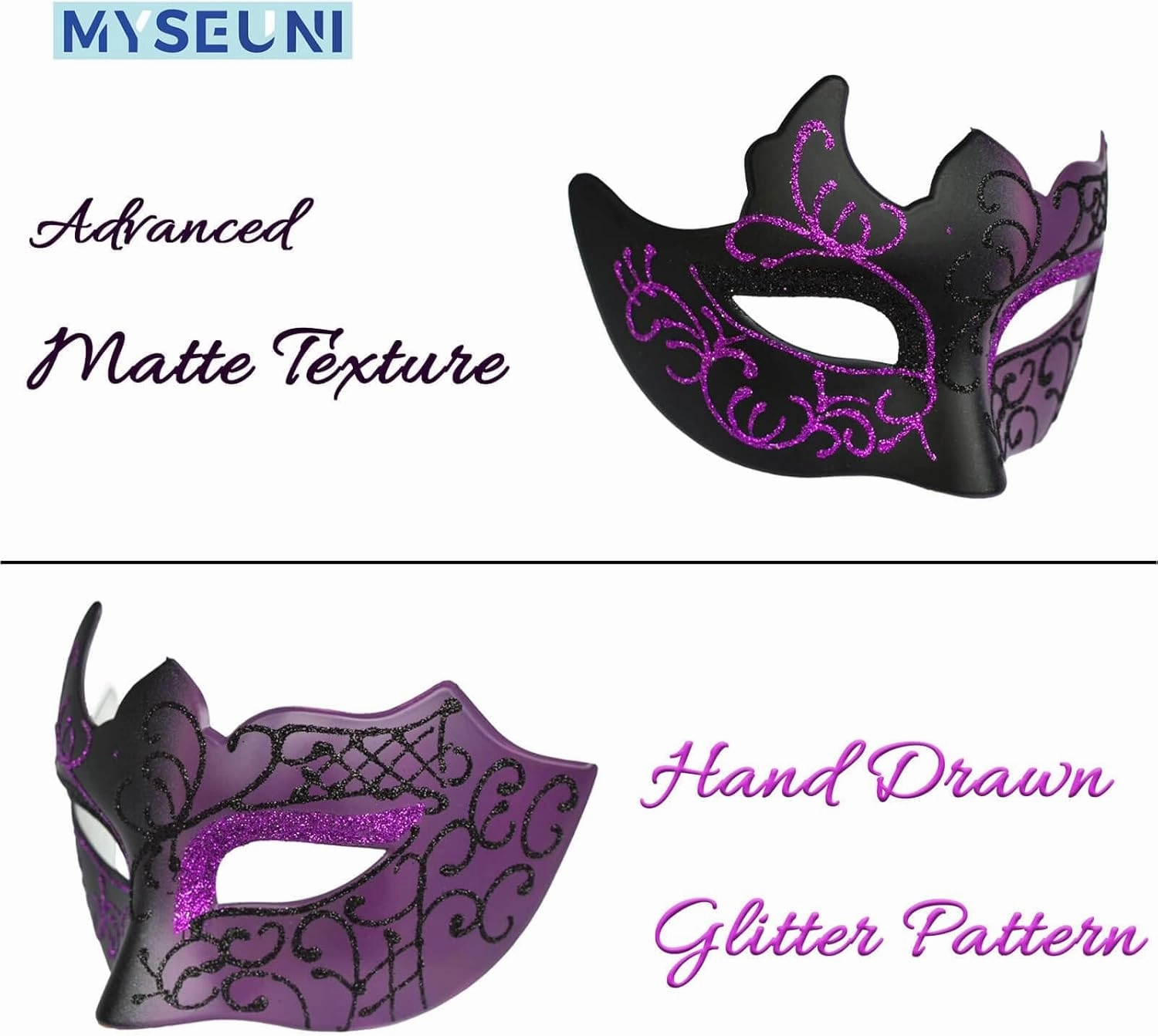 2025 Masquerade Masks for Couples, Shiny Rhinestone Metal Filigree Venetian Mask & Mens Venetian Mask for Mardi Gras