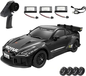 20KM/H High-Speed RC Drift Car, MN-268 1/16 Scale 2.4G Full-Proportional Control RWD RC Racing Car with Gyro & LED Light, Ideal Gift for Adults - RTR