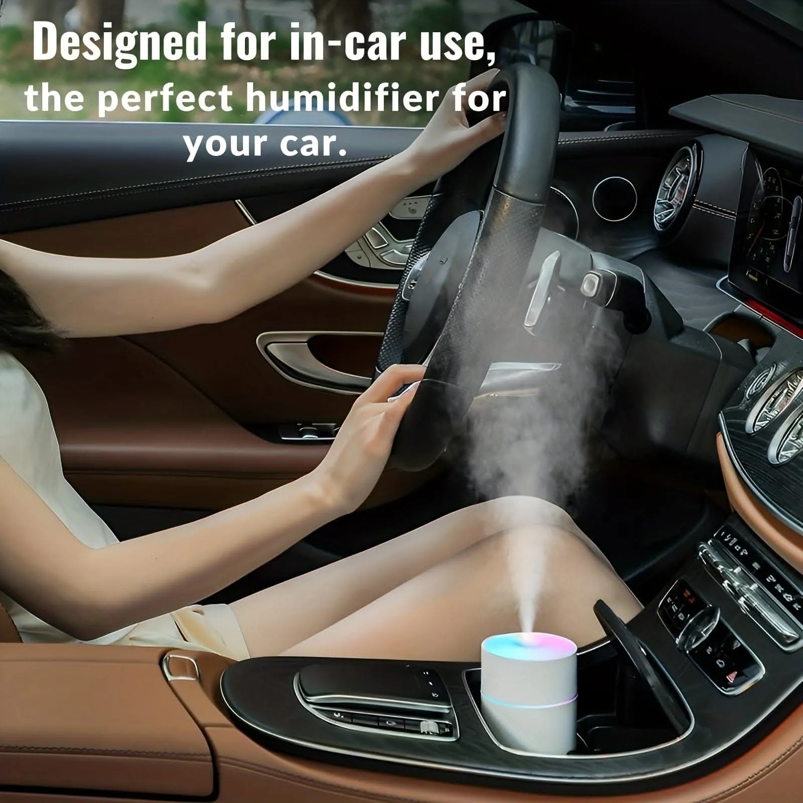 230ml Colorful Mini Air Humidifier - Ultrasonic Cool Mist & Cordless
