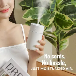 230ml Colorful Mini Air Humidifier - Ultrasonic Cool Mist & Cordless