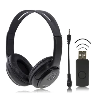 2.4 GHz Wireless Headphones with Microphone