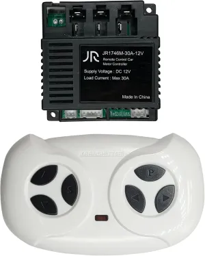 2.4G Bluetooth Remote Control and JR1746M-30A-12V Receiver Control Box Mother Board for Kids Ride On Car Powered Wheels Replacement Parts