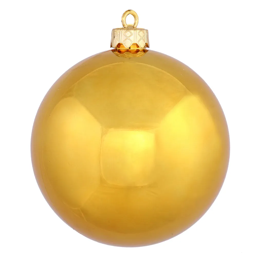 2.4" Antique Gold Ornament Assortment Pack of 60