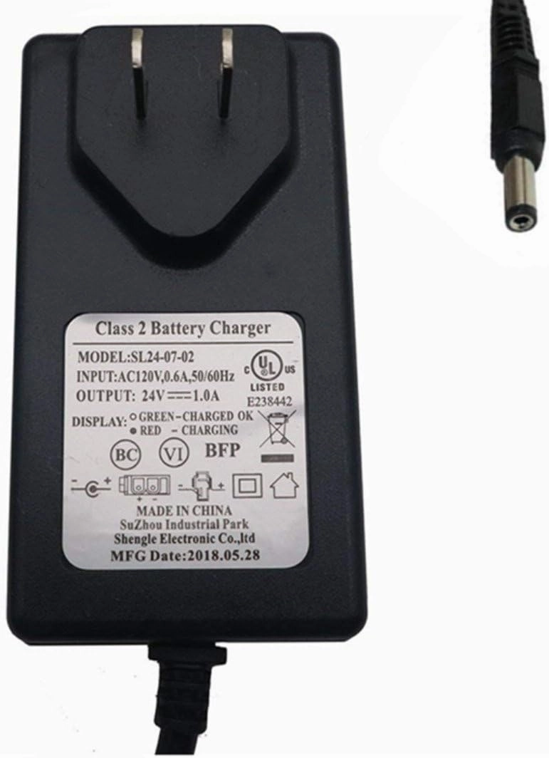 24V Battery Charger for Kids Ride On Car, 24Volt Charger for Princess Carriage Toyota Tundra Kids Powered Ride-Ons Battery