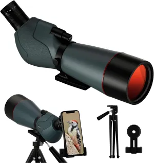 25-75x70 Spotting Scopes with Carrying Bag and Quick Phone Holder - BAK4 High Definition Waterproof Spotter Scope for Bird Watching Wildlife Scenery.