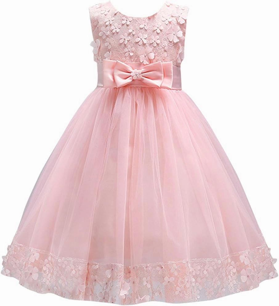 2-10T Big Little Girl Ball Gown Short Lace Flower Tulle Prom Dresses for Wedding Party Evening Dance