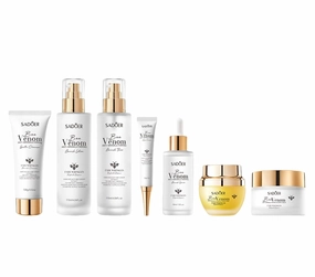 2 Pack For SADOER Bee Skincare Set.7 Piece Facial Skincare Set Collection,Skin Care Kit,Cleansing Moisturizing Skin Care,Contains Cleanser Toner Lotions Facial Creams Eye Creams Serum Facial Masks