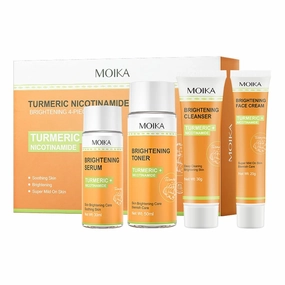 2 Pack For Sadoer Turmeric NAA Skin Care Set,4 Piece Face Care Kit,Moisturizing Skincare Set,Facial Skin Care Sets Kits,Cleanser Toner Serums Face Creams