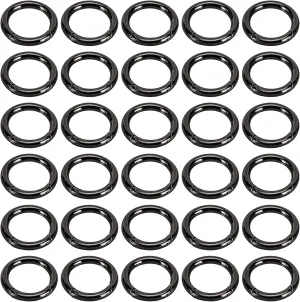 30pcs Metal Spring O Rings,1 inch Round Carabiner Clips Keyrings for Keyrings Buckle, DIY Crafts, Dog Leashes, Luggage Accessories