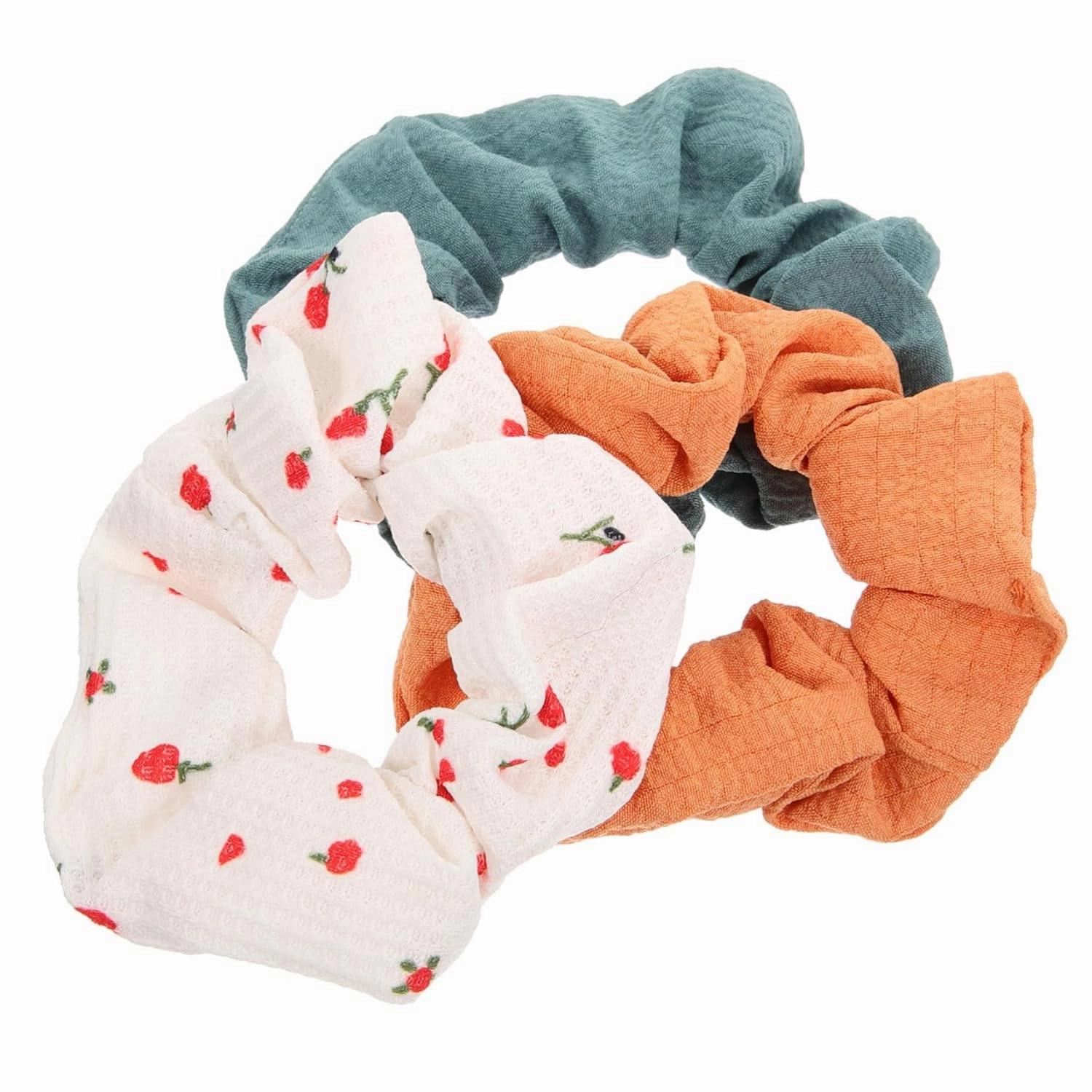 3pcs Cloth Hair Ring Furry Darling from Ponytail Cherry Hair Women Scrunchies Fashionable Hair Ties Hair Bands Hair Ribbons Hair Accessories for Girl Hair Accessories Fabric
