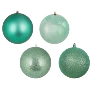 3" Seafoam Green Ornament Assortment Pack of 32