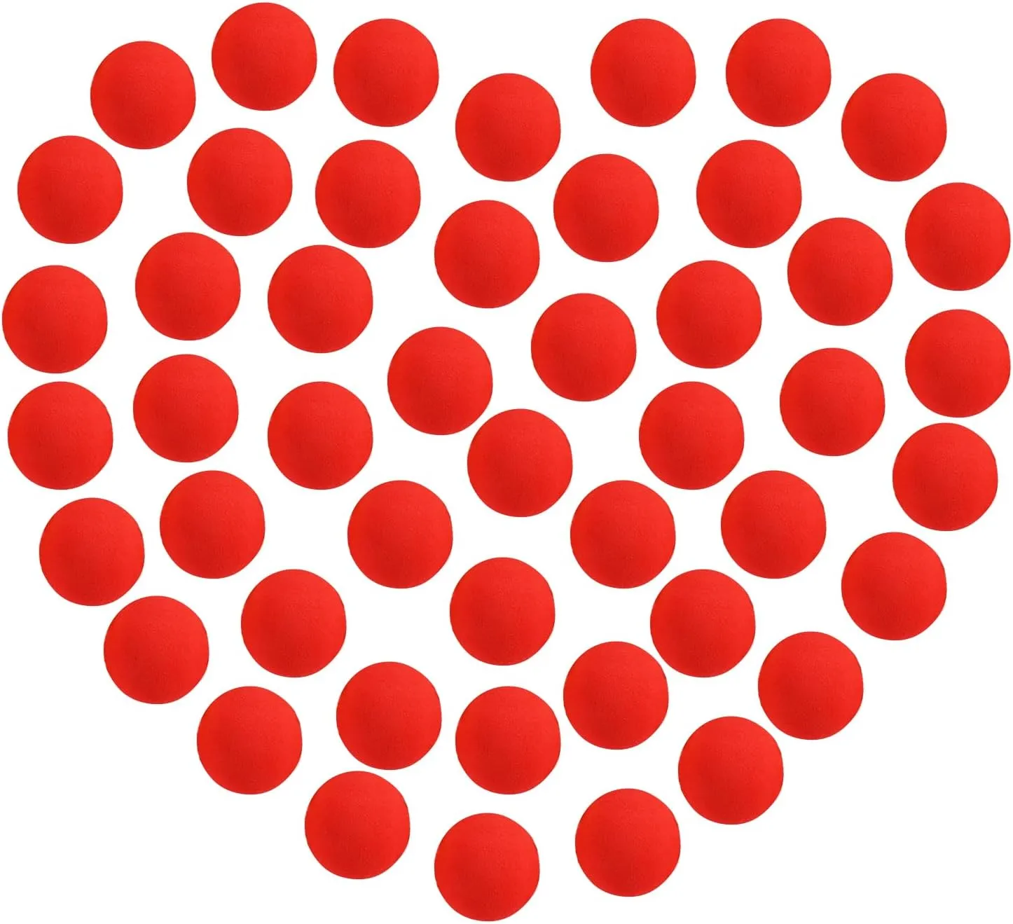 48 Pieces Power Popper Refill Balls Soft Foam Balls Approx 1.2 Inch in Diameter, Foam Balls for Popper Air Blaster Toy Guns, Replacement Foam Bullet Ball for Shooting Game Toy Guns (Red)
