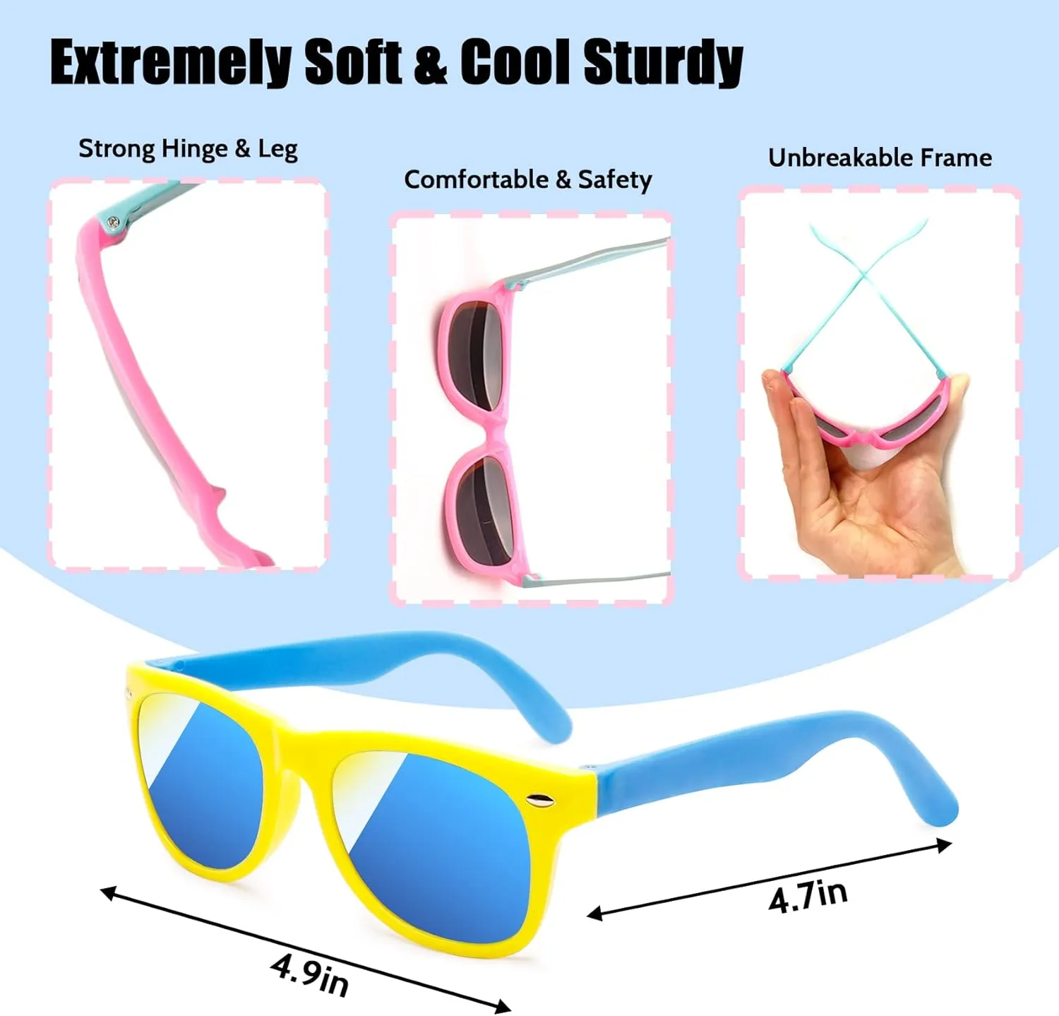 48 Pieces Summer Sunglasses Beach Balls Bulk Party Favors for Kids 24Pack Neon Sunglasses 24Pack Beach Balls Kid Boys Girls Graduation Party Supplies for Beach Day Pool Party Favors Goodie Bag Favors
