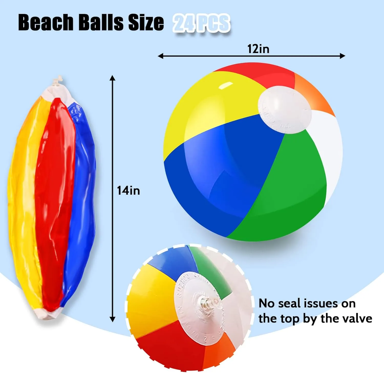 48 Pieces Summer Sunglasses Beach Balls Bulk Party Favors for Kids 24Pack Neon Sunglasses 24Pack Beach Balls Kid Boys Girls Graduation Party Supplies for Beach Day Pool Party Favors Goodie Bag Favors