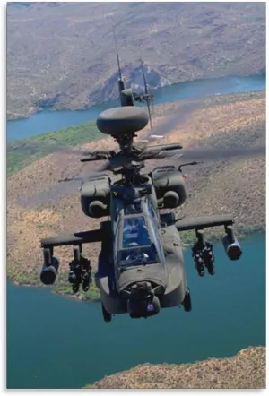 500 Piece Jigsaw Puzzles Military Aircraft AH-64 Apache Attack Helicopter Wooden Puzzle for Adults and Kids Development Toys Games Gift