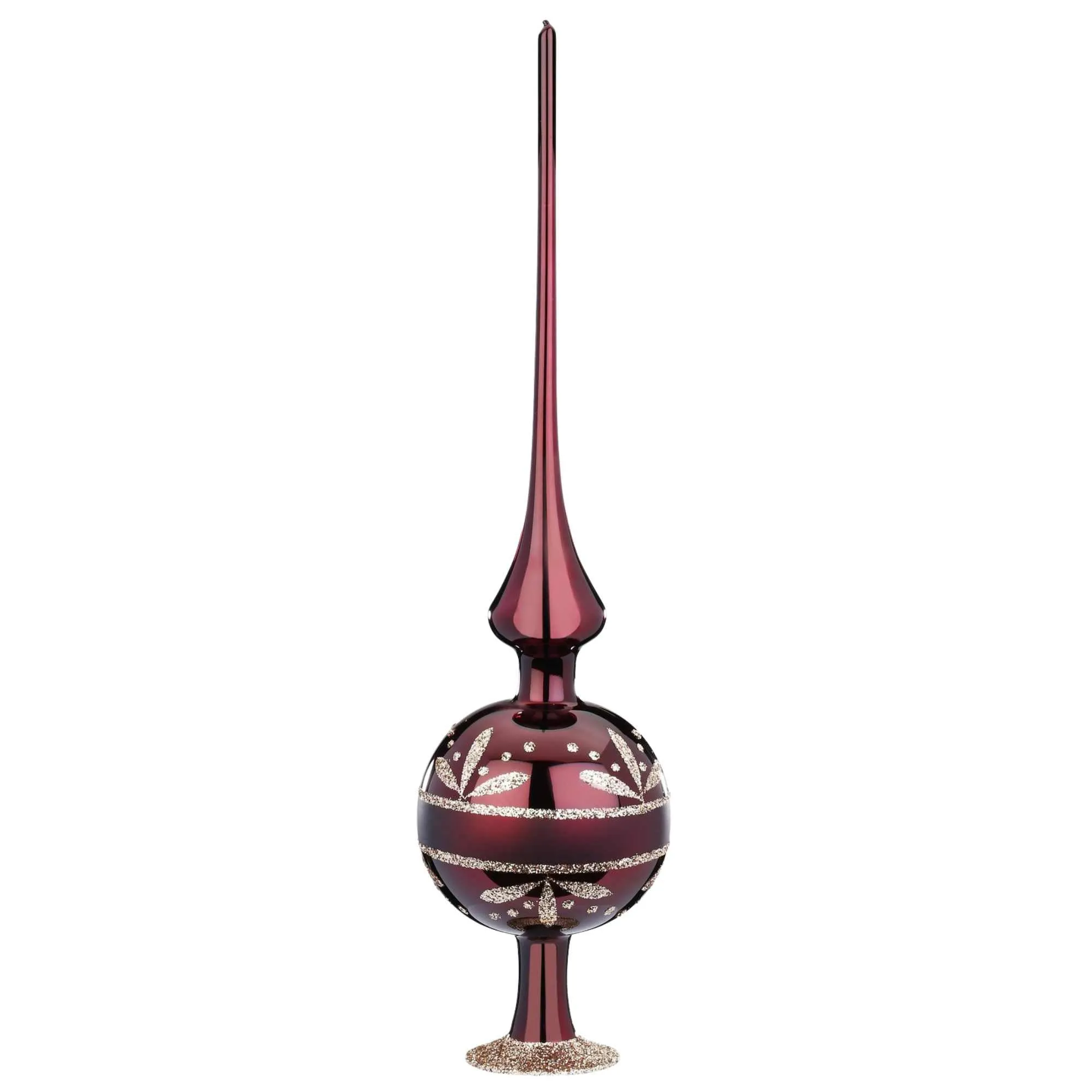 (50804) Dark Red Flower Border Finial