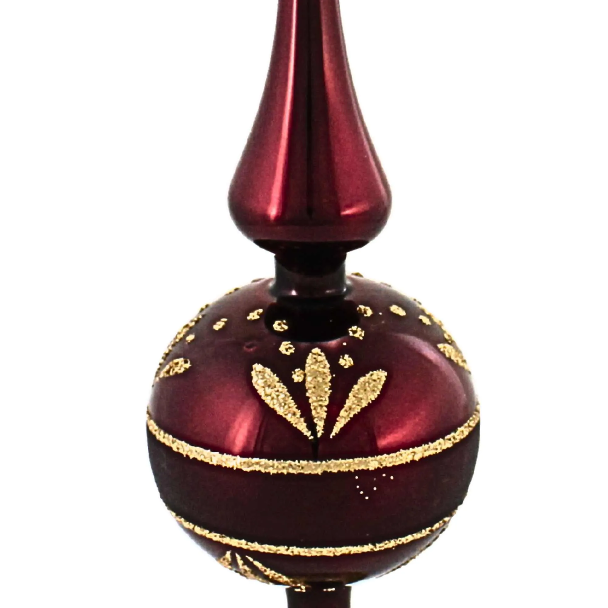 (50804) Dark Red Flower Border Finial