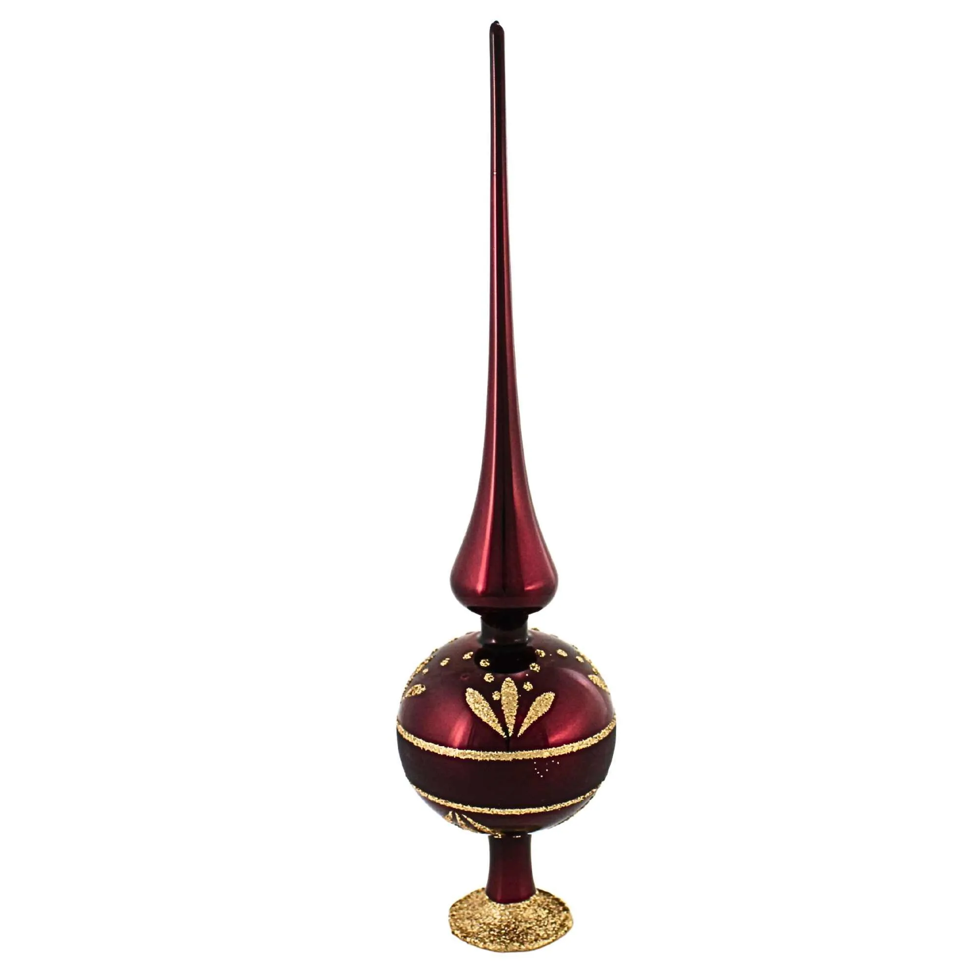 (50804) Dark Red Flower Border Finial
