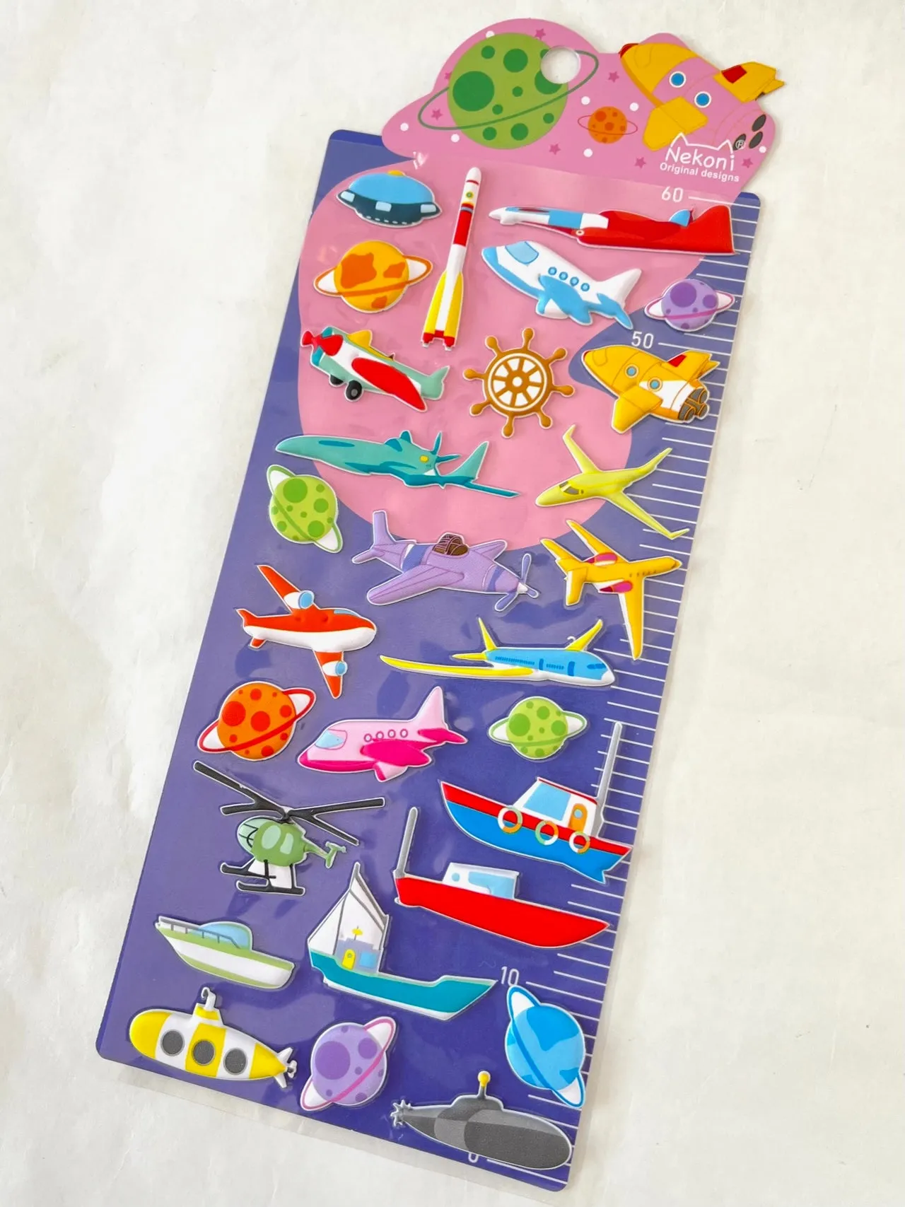 50967 SEA, SKY & SPACE PUFFY STICKERS-10
