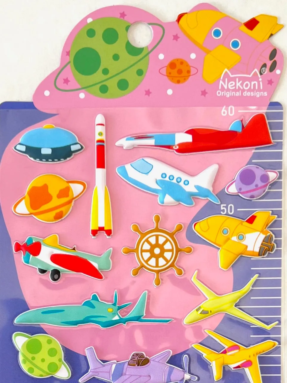 50967 SEA, SKY & SPACE PUFFY STICKERS-10