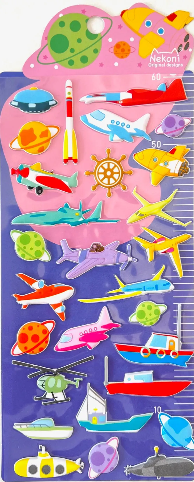50967 SEA, SKY & SPACE PUFFY STICKERS-10